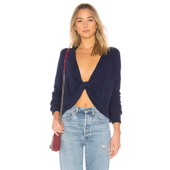 Lovers + Friends front twist Spring knit sweater XS - Picture 3 of 7